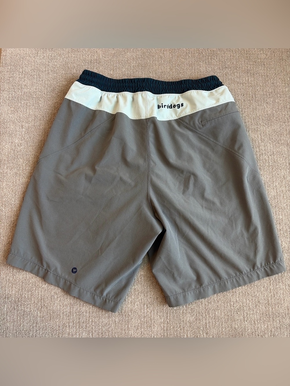 Bird Dogs Shorts Mens Medium Gray Blue Boomstick Lined Stretch Classic Active - Picture 2 of 10